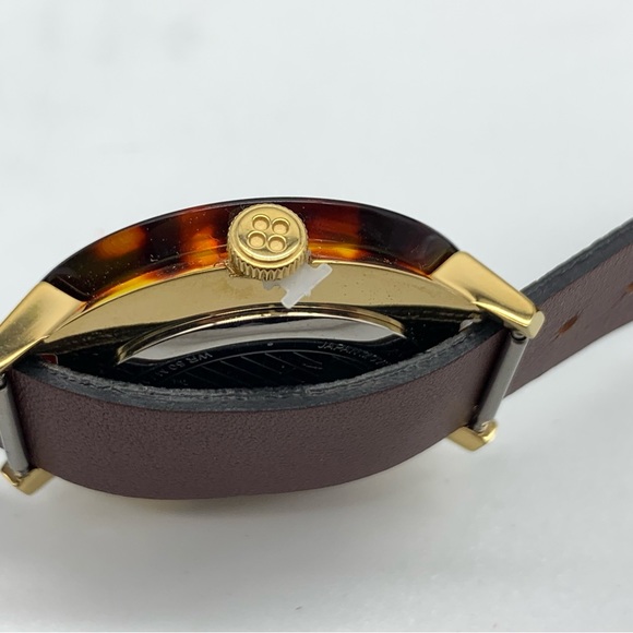 TED BAKER LONDON Katyaa Reversible Leather Strap Watch, 34mm in Black/Tortoise - Picture 15 of 15